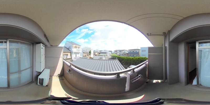 パノラマ画像バルコニー