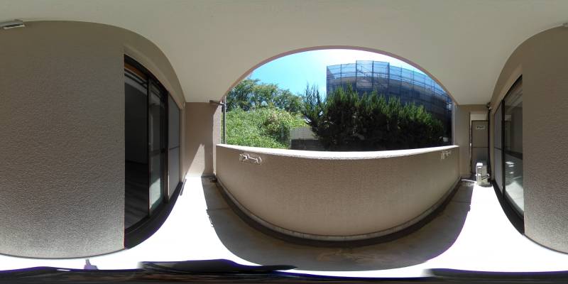 パノラマ画像バルコニー