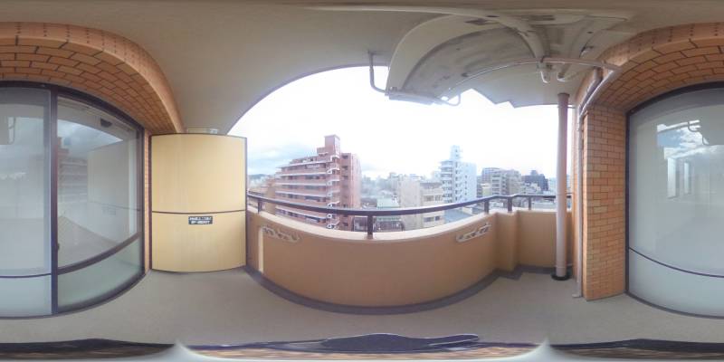 パノラマ画像バルコニー