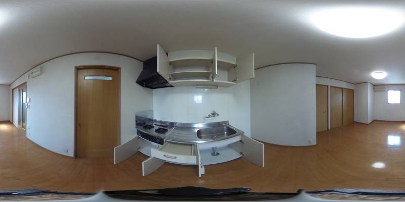 パノラマ画像キッチン