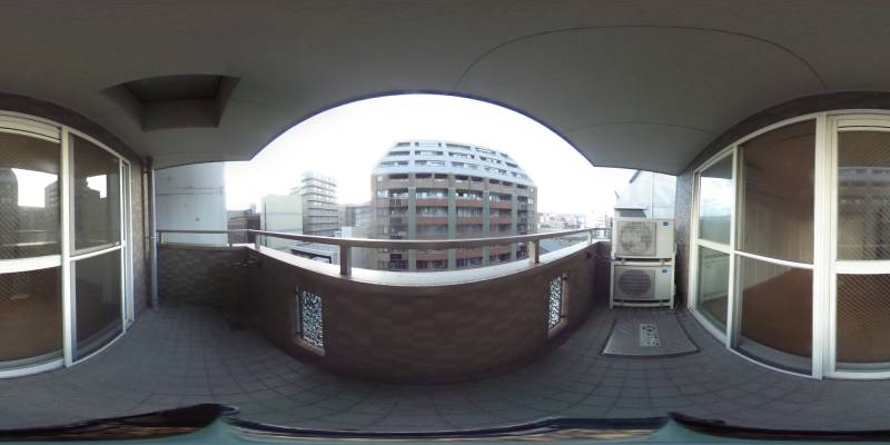 パノラマ画像バルコニー