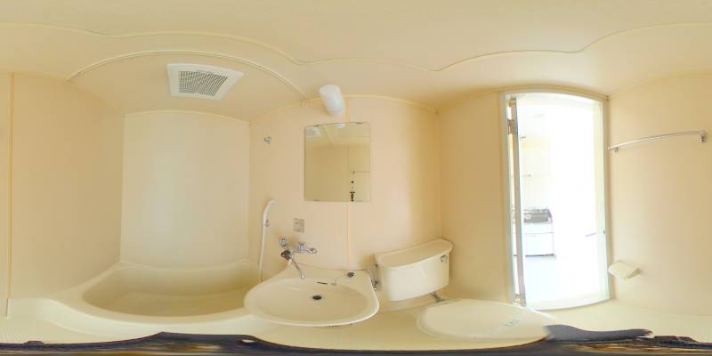 パノラマ画像バスルーム