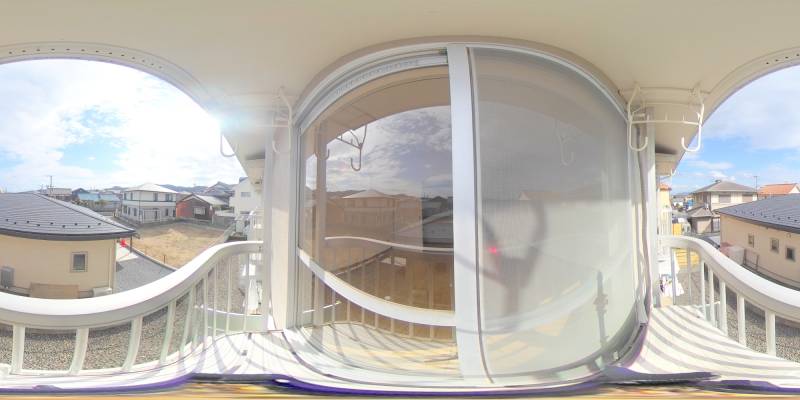 パノラマ画像バルコニー