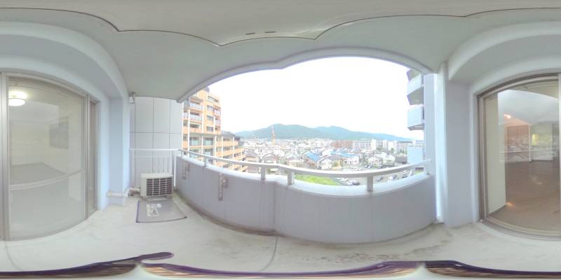 パノラマ画像バルコニー