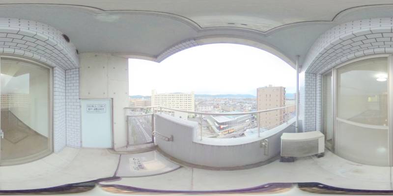 パノラマ画像バルコニー