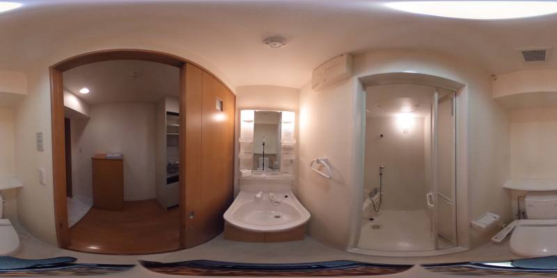 パノラマ画像バスルーム