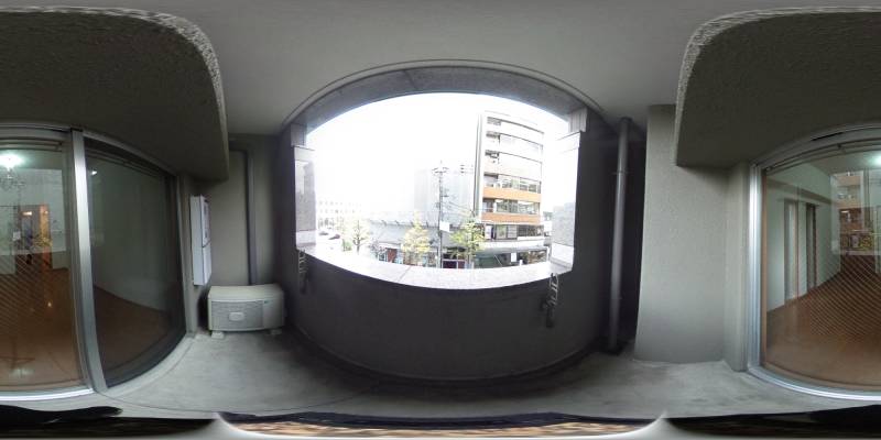 パノラマ画像バルコニー