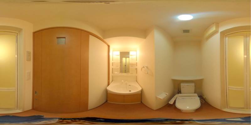 パノラマ画像洗面所