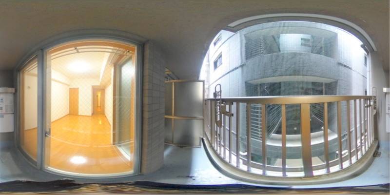 パノラマ画像バルコニー