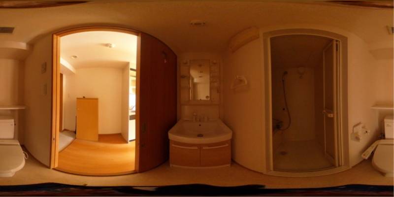 パノラマ画像洗面所