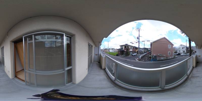 パノラマ画像バルコニー