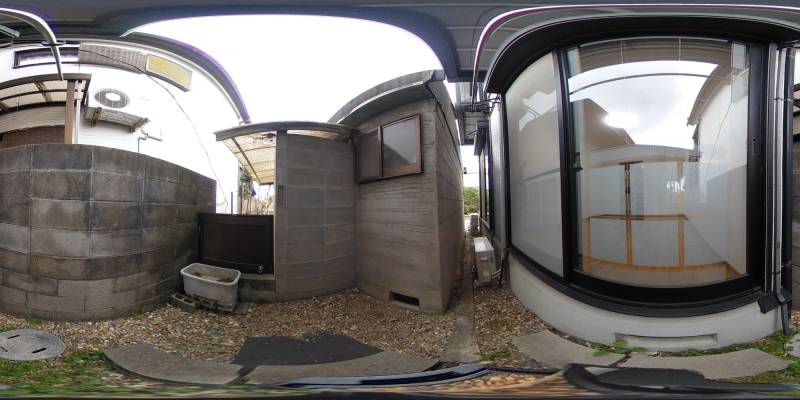 パノラマ画像バルコニー