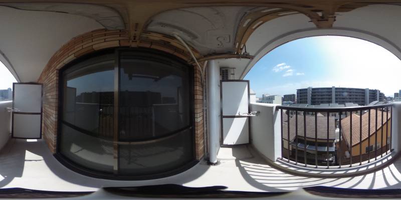 パノラマ画像バルコニー