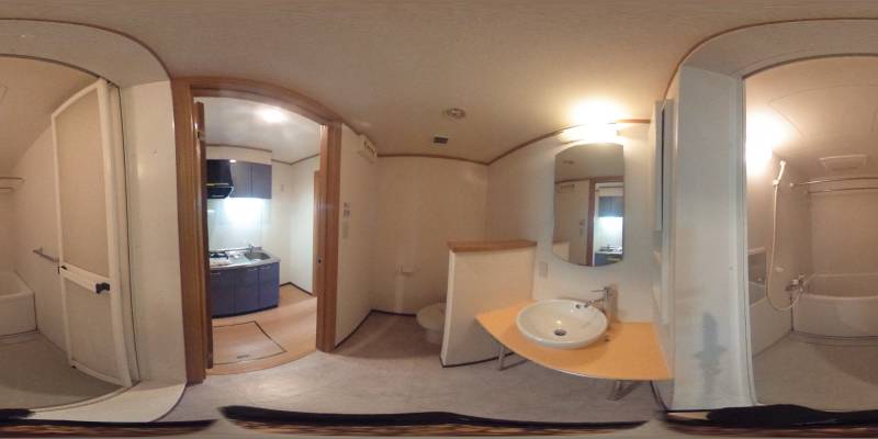 パノラマ画像バスルーム