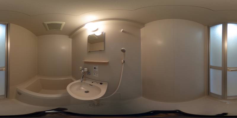 パノラマ画像バスルーム