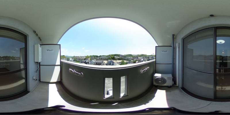 パノラマ画像バルコニー