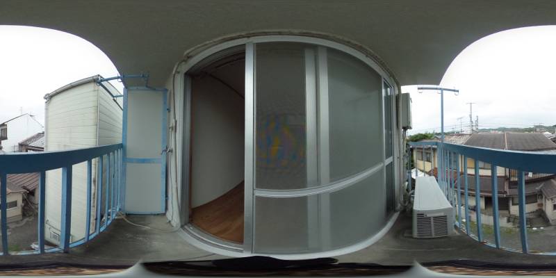 パノラマ画像バルコニー