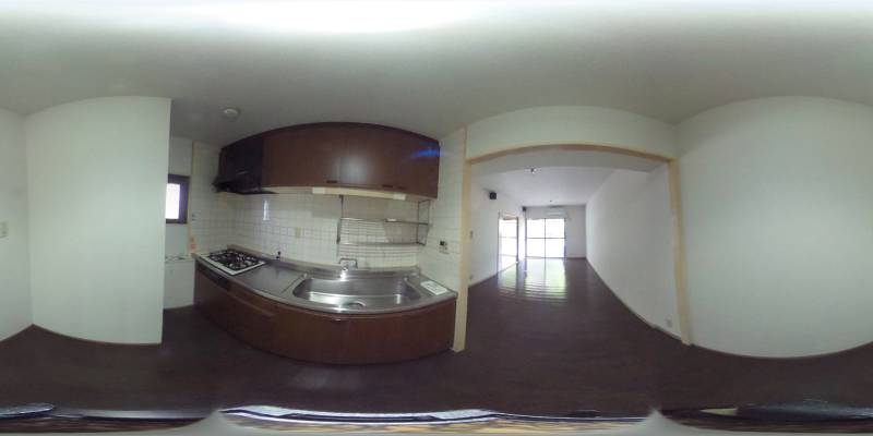 パノラマ画像キッチン