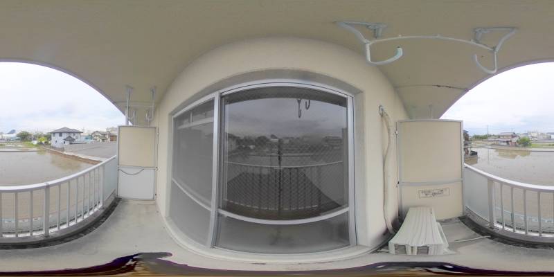 パノラマ画像バルコニー