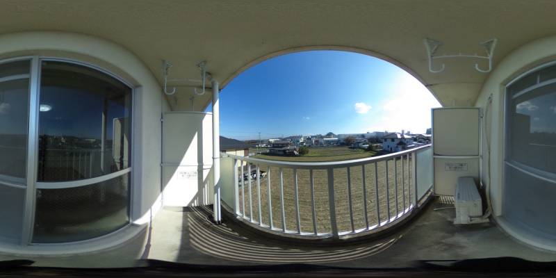 パノラマ画像バルコニー