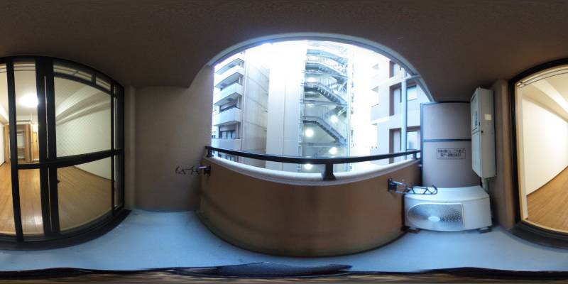 パノラマ画像バルコニー