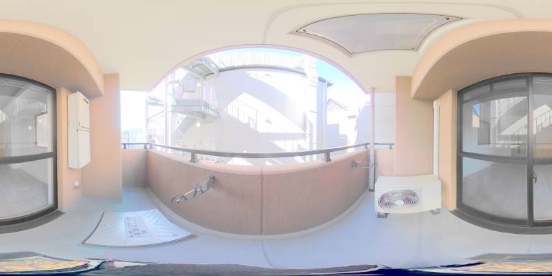 パノラマ画像バルコニー