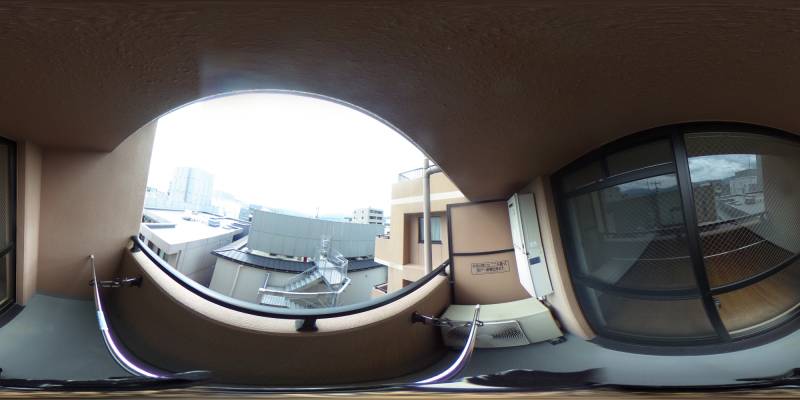 パノラマ画像バルコニー