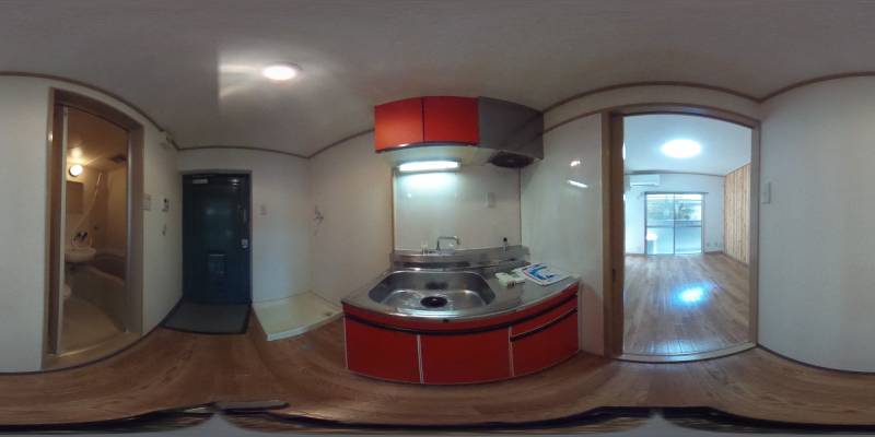 パノラマ画像キッチン