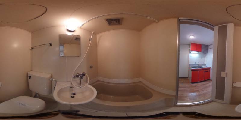 パノラマ画像バスルーム