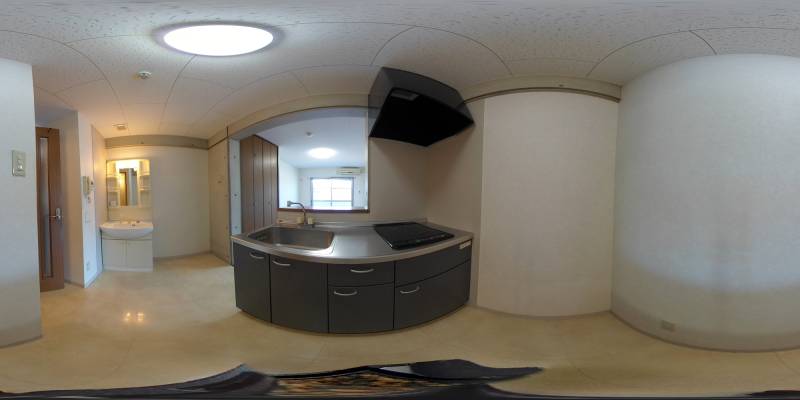 パノラマ画像キッチン