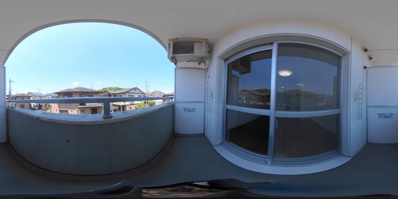 パノラマ画像バルコニー