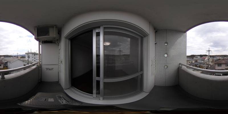 パノラマ画像バルコニー