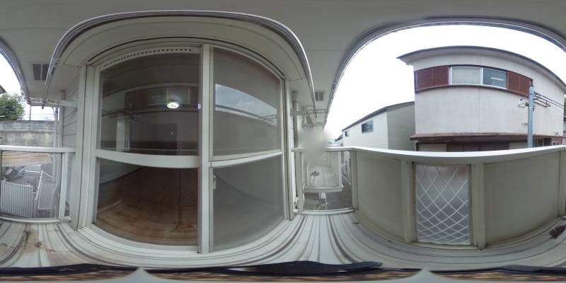 パノラマ画像バルコニー