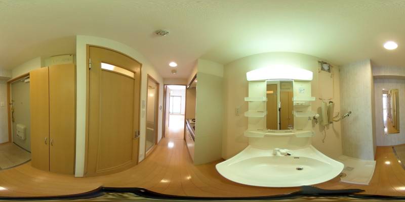 パノラマ画像洗面所