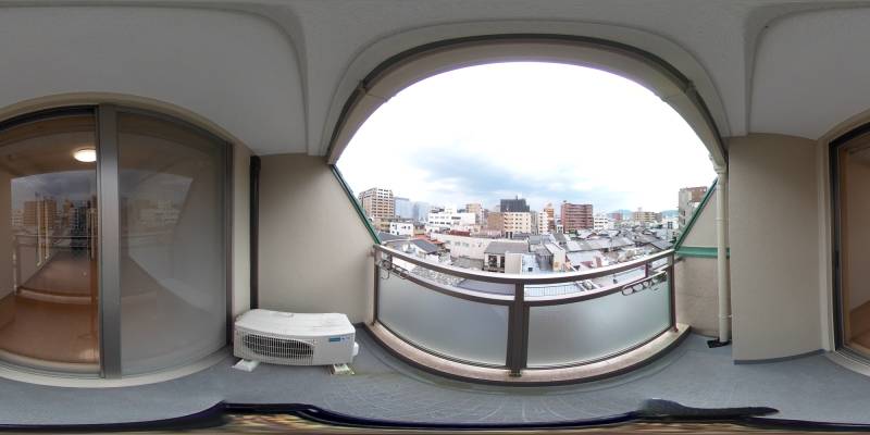 パノラマ画像バルコニー