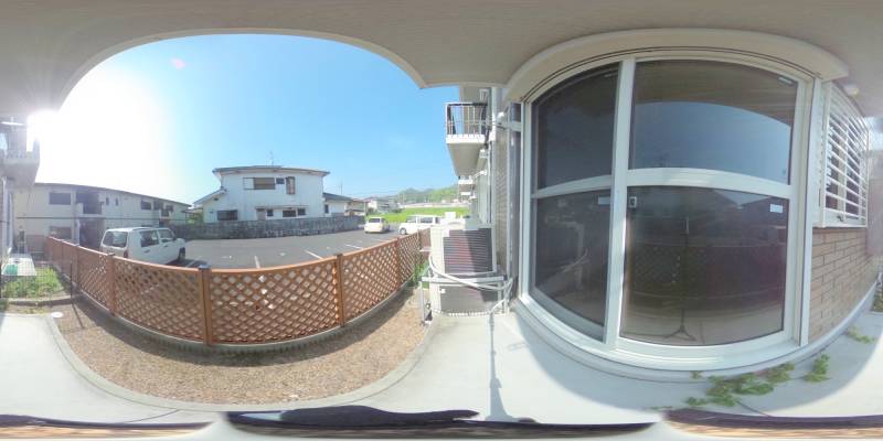 パノラマ画像バルコニー
