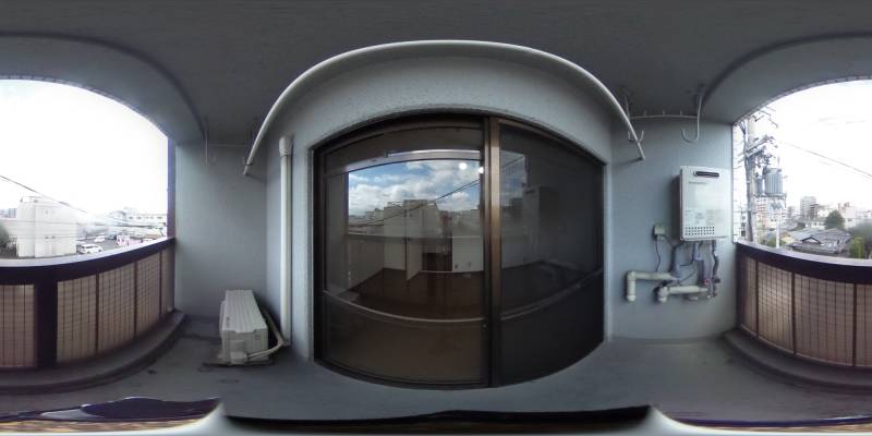 パノラマ画像バルコニー