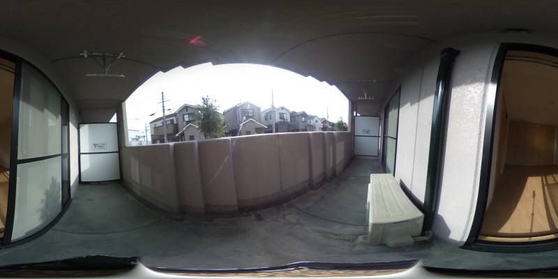 パノラマ画像バルコニー