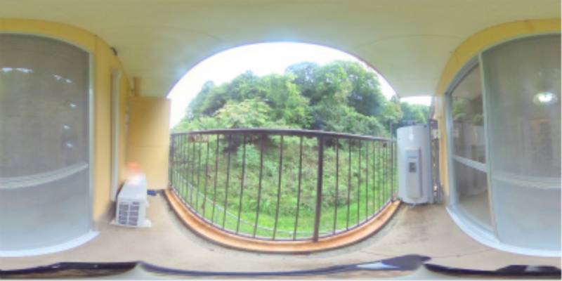 パノラマ画像バルコニー