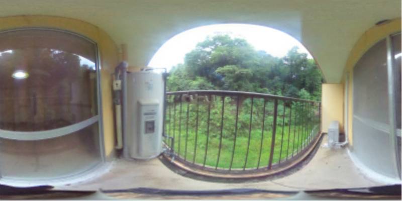 パノラマ画像バルコニー