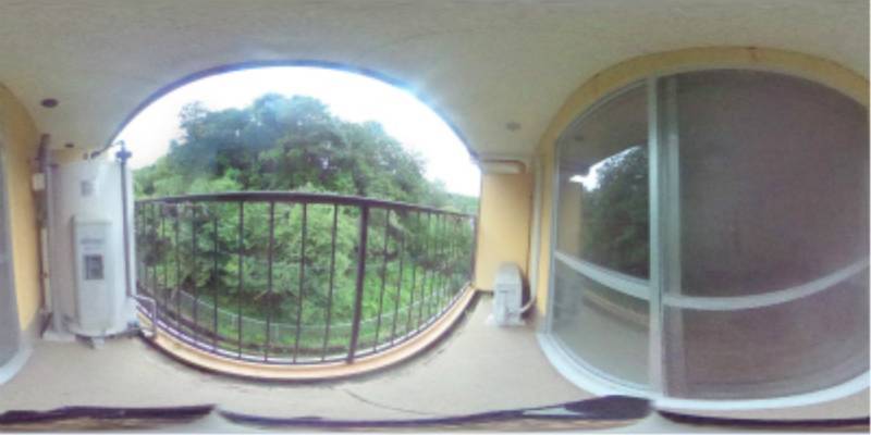 パノラマ画像バルコニー