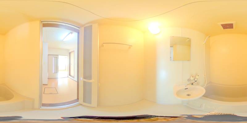 パノラマ画像バスルーム