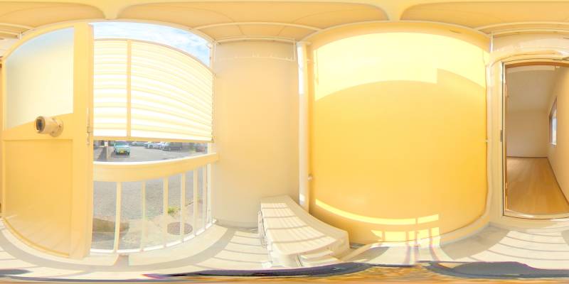 パノラマ画像バルコニー