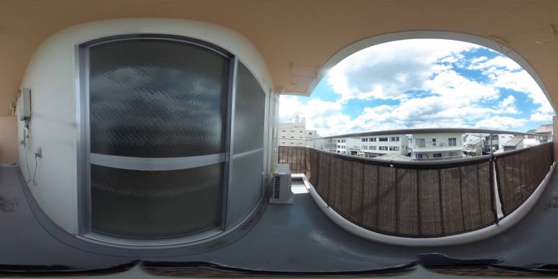 パノラマ画像バルコニー