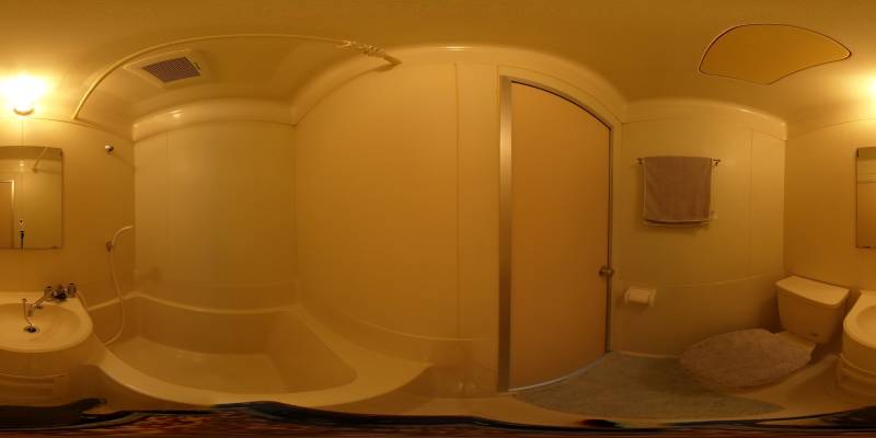 パノラマ画像バスルーム