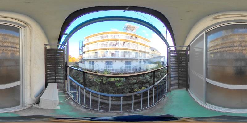 パノラマ画像バルコニー