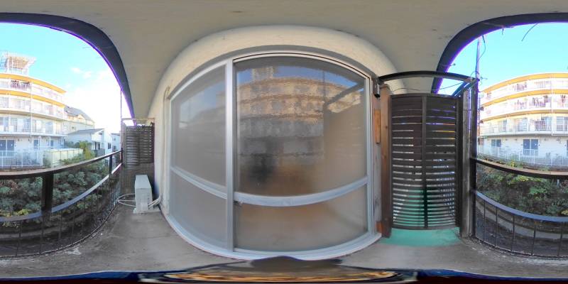 パノラマ画像バルコニー