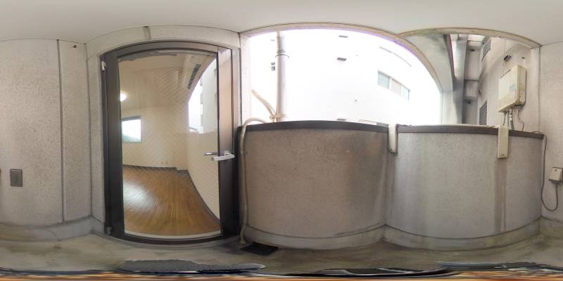 パノラマ画像バルコニー