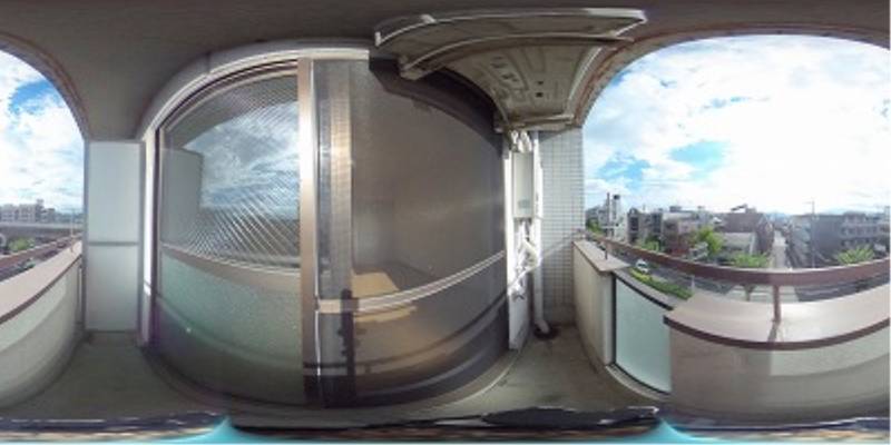 パノラマ画像バルコニー