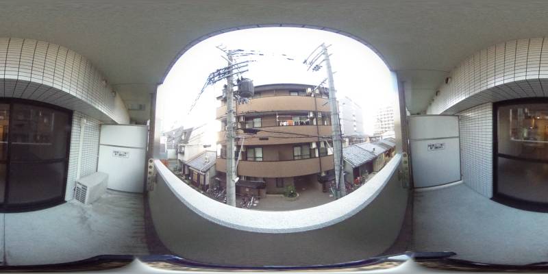 パノラマ画像バルコニー